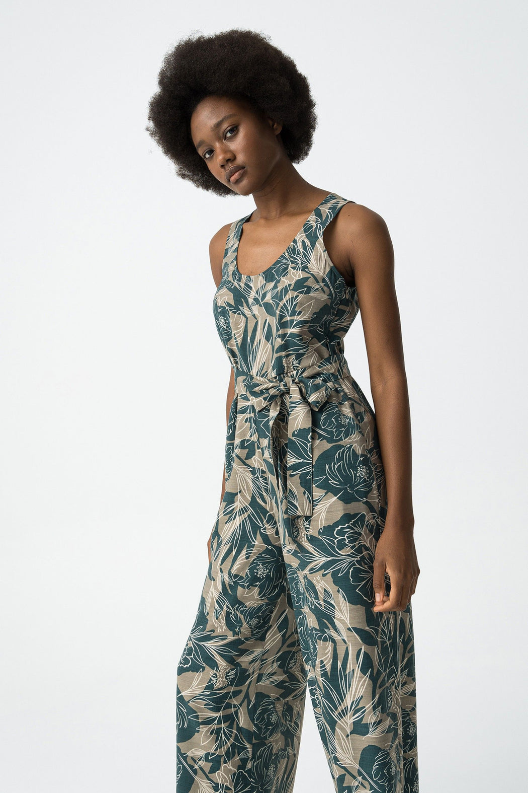 Tabaco green jumpsuit
