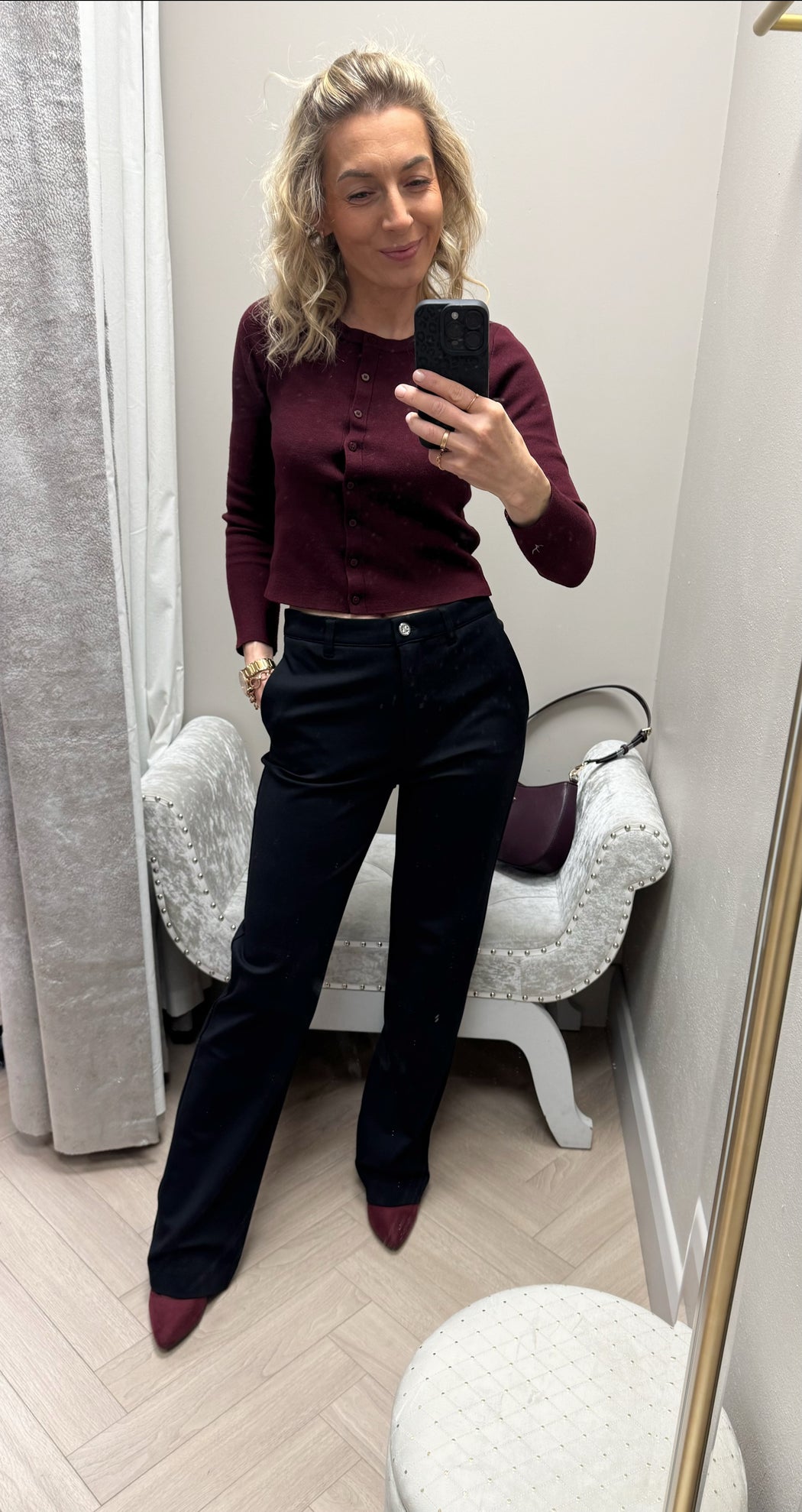 Black guess zoe pants W5RB30KCMU2