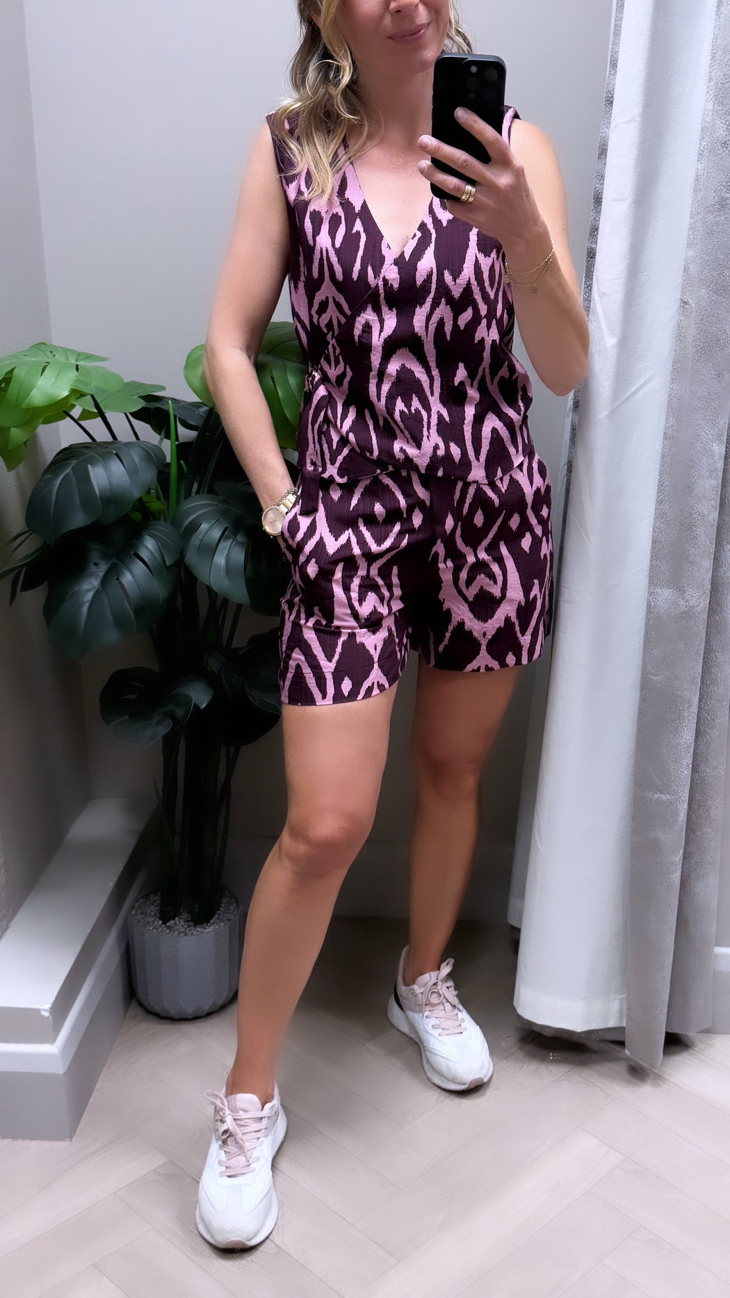 Kim print top