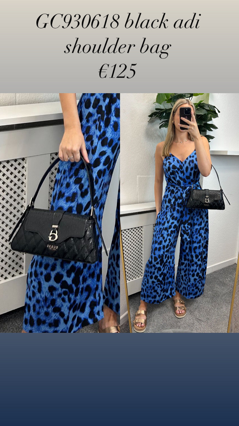 Gabriella jumpsuit dancing leopard  in Bright Blue Leopard