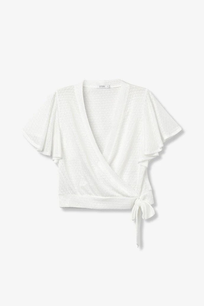Gia winter white top