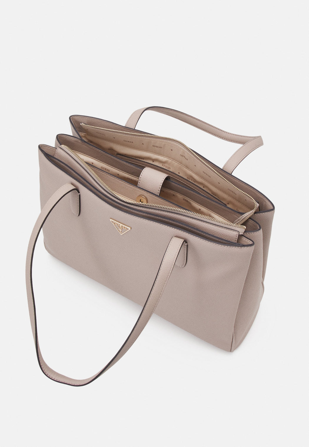 Guess taupe power play tote bag BG900623