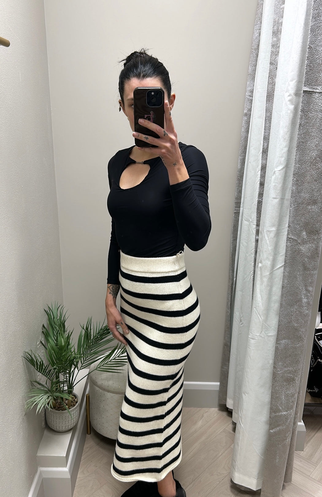 Circe knit midi skirt