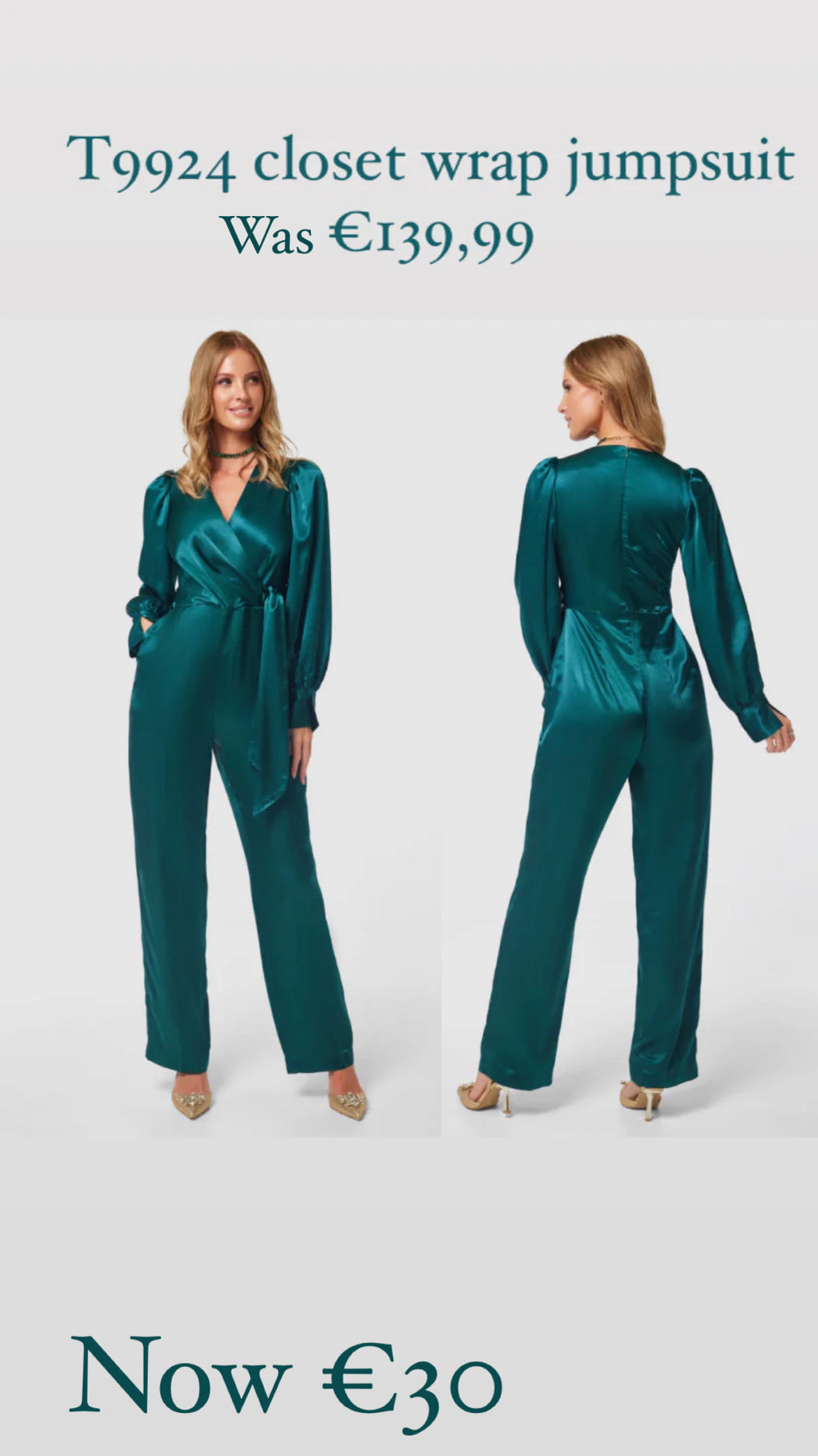 T9924 closet wrap jumpsuit