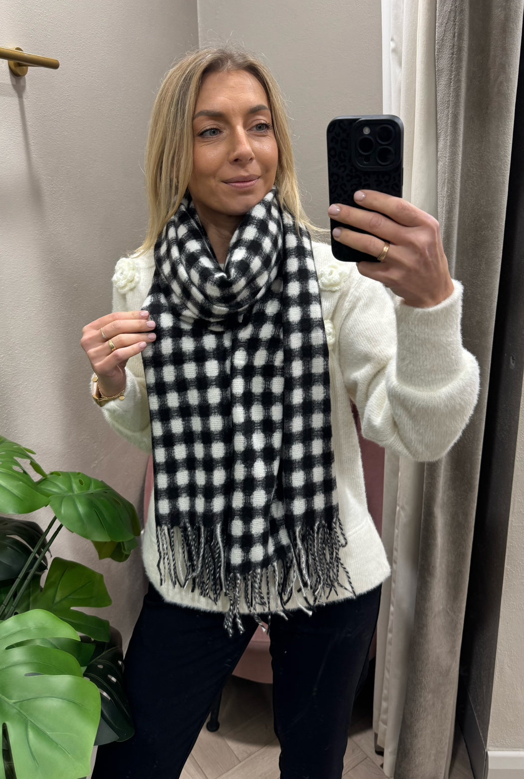 Warhol black scarf