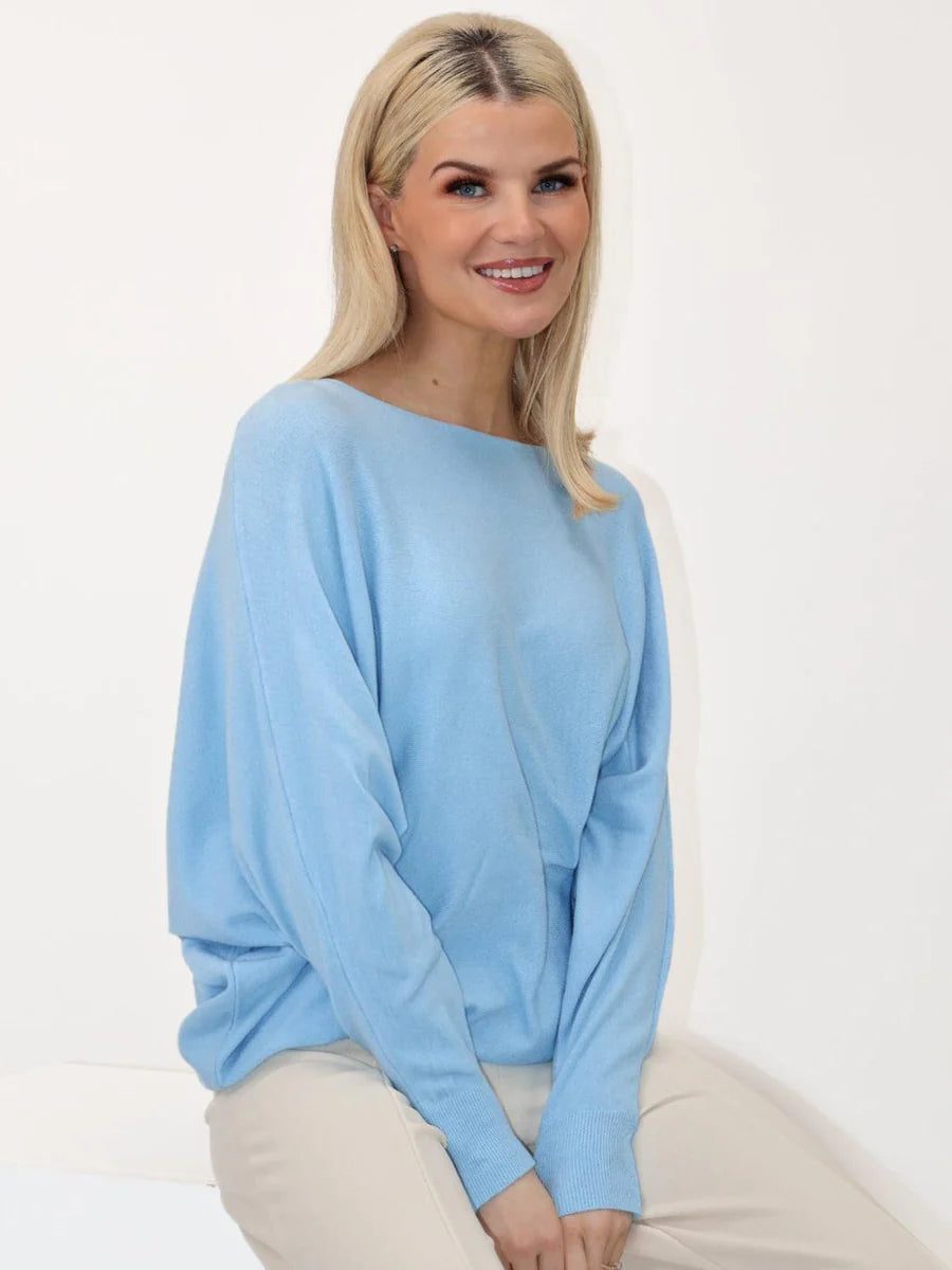 ELBA SKY BLUE KNIT JUMPER