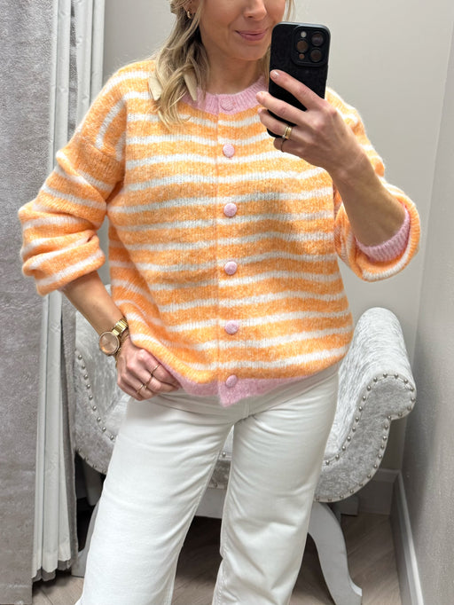 Emma  orange /pink cardigan
