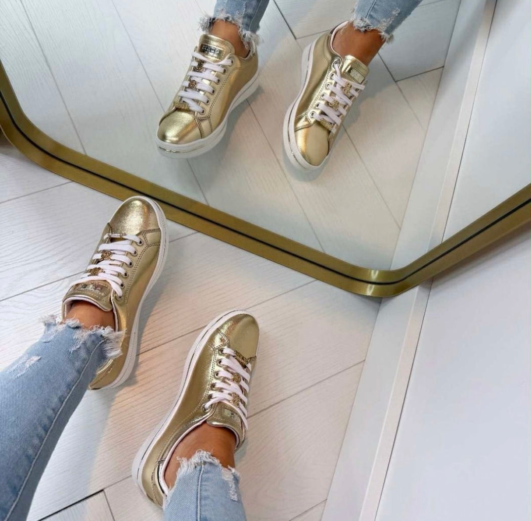 Guess gold sneaker FLTSS3LEL12