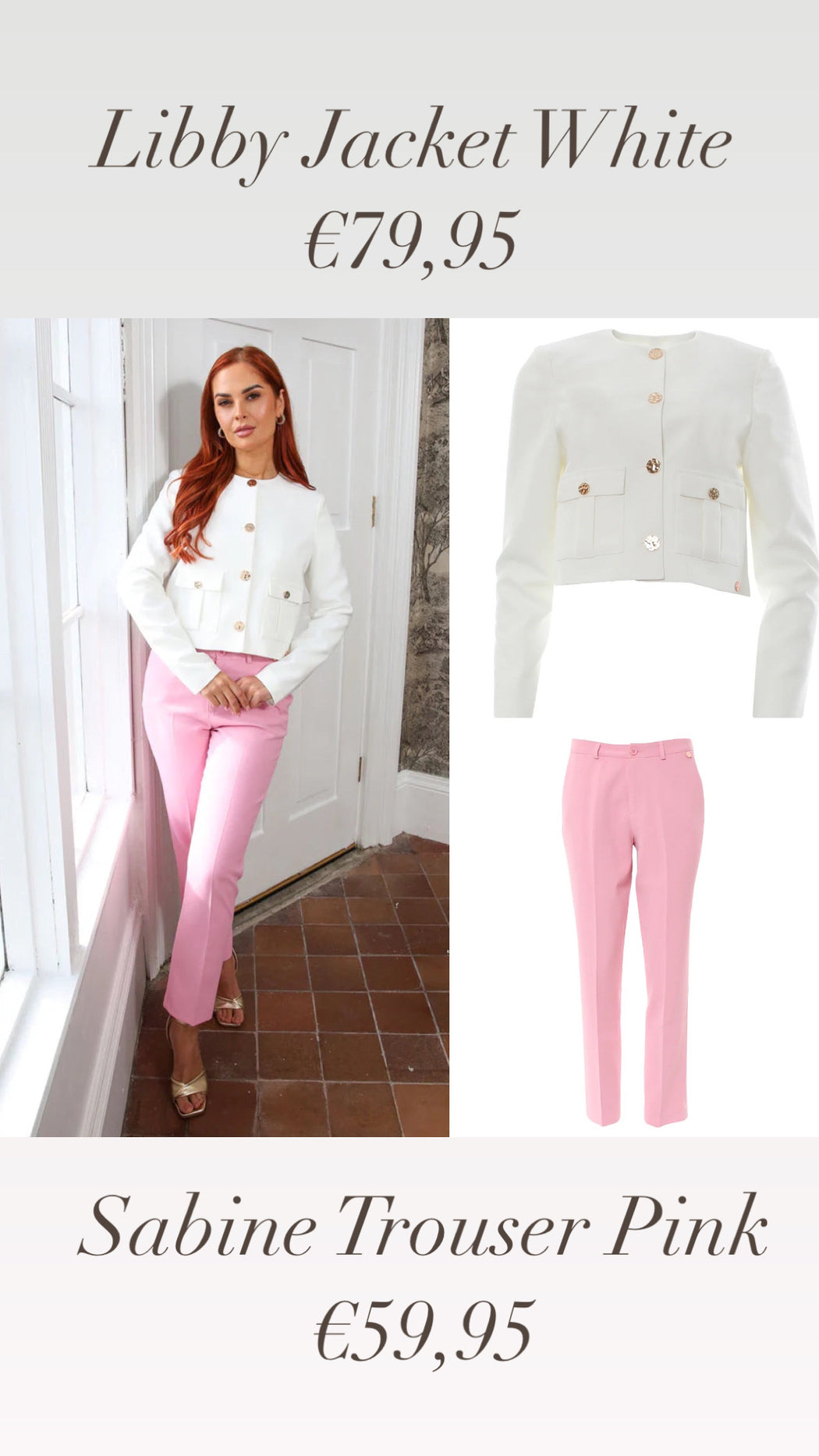 Sabine Trouser Pink