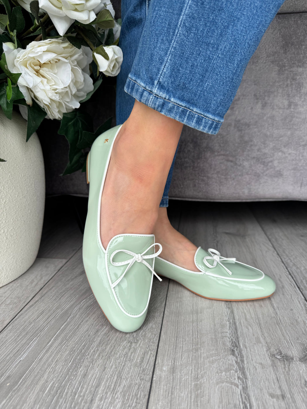 Flitton mint shine loafer