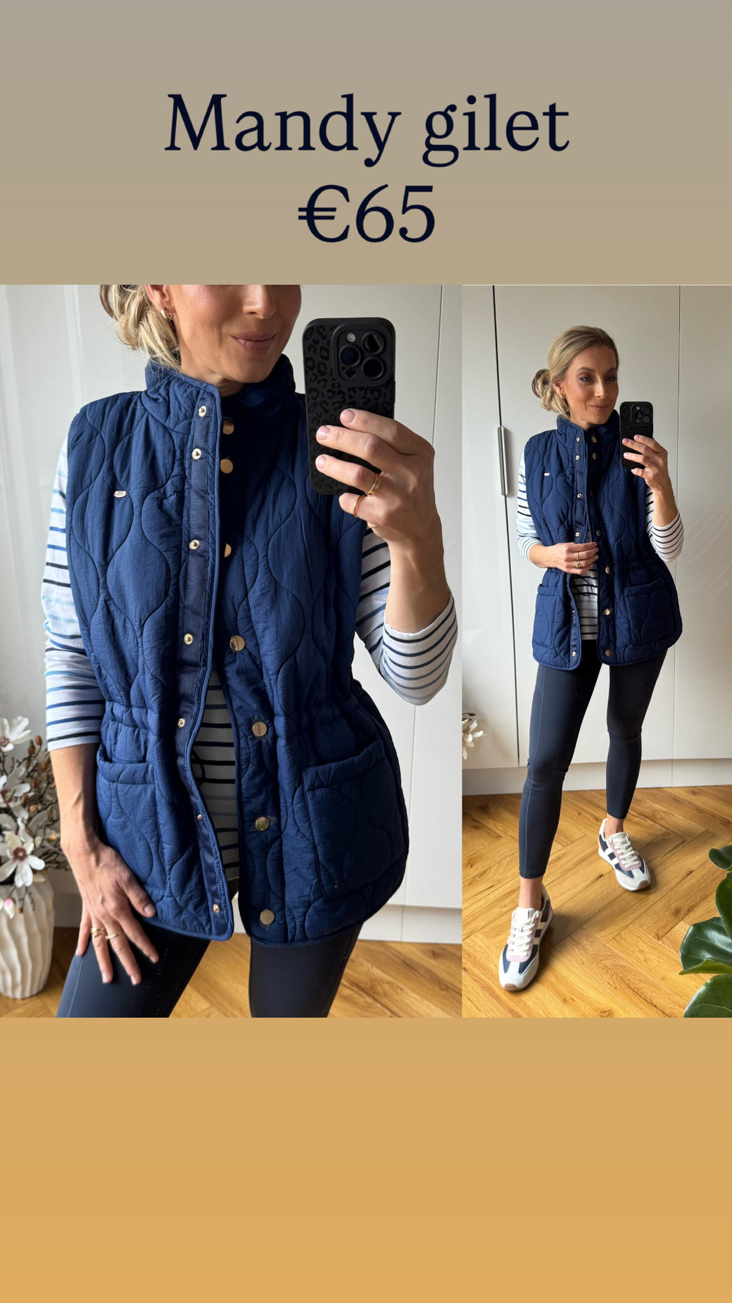 Mandy Gilet Blue