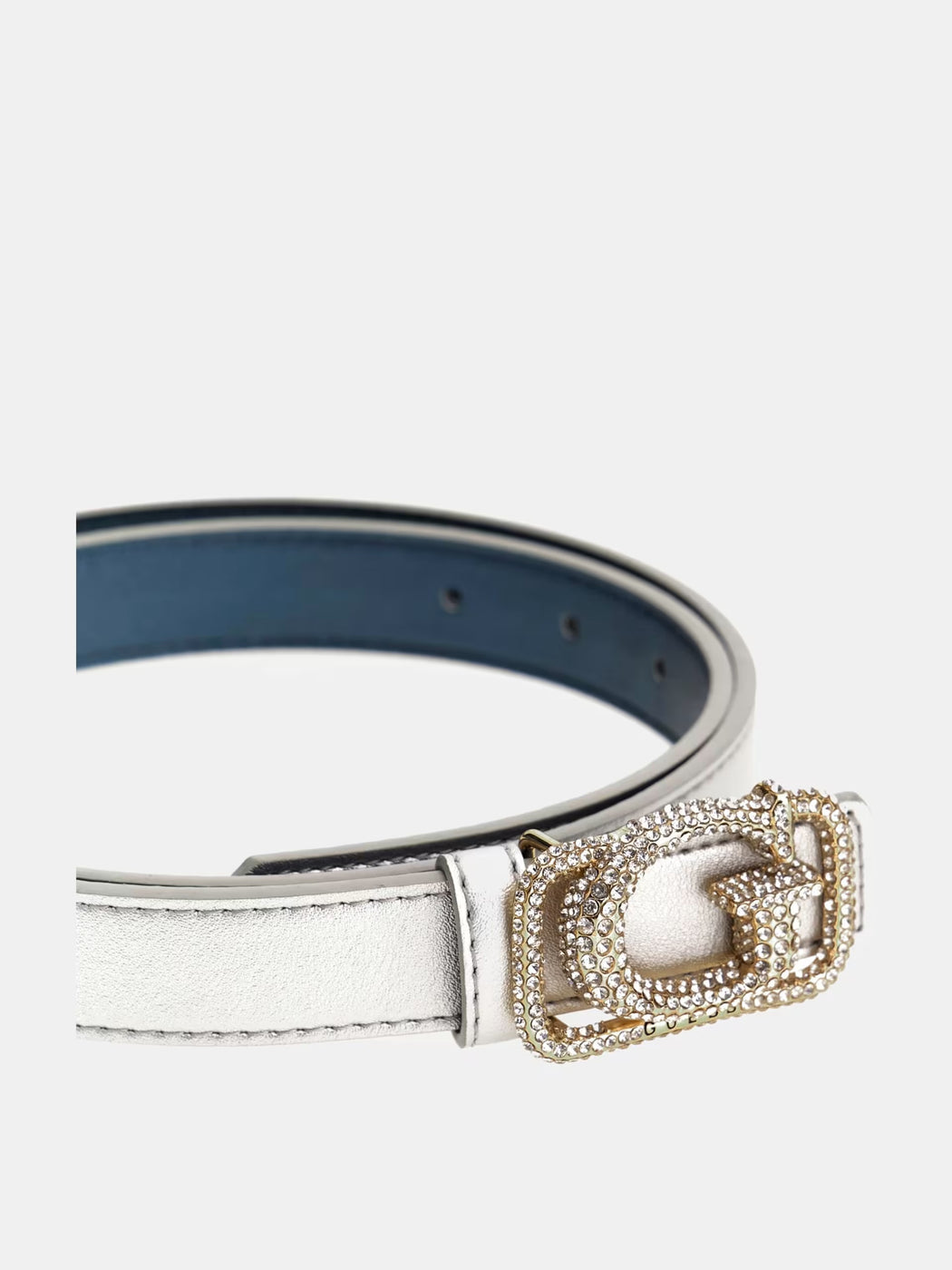 Silver guess Prue Jewel reversible  Belt