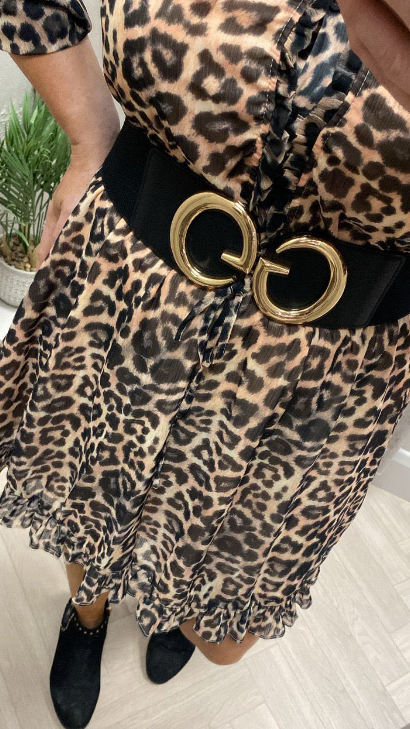 W4GK42WDW82-P1GS leopard print dress