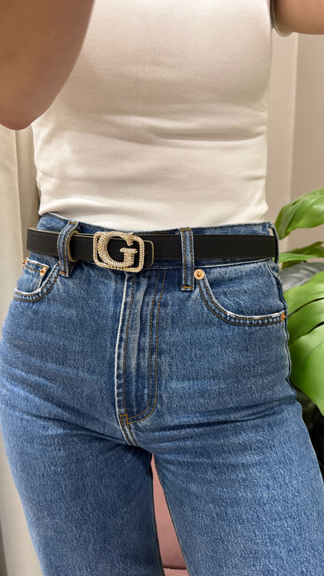 Gold guess Prue Jewel reversible  Belt