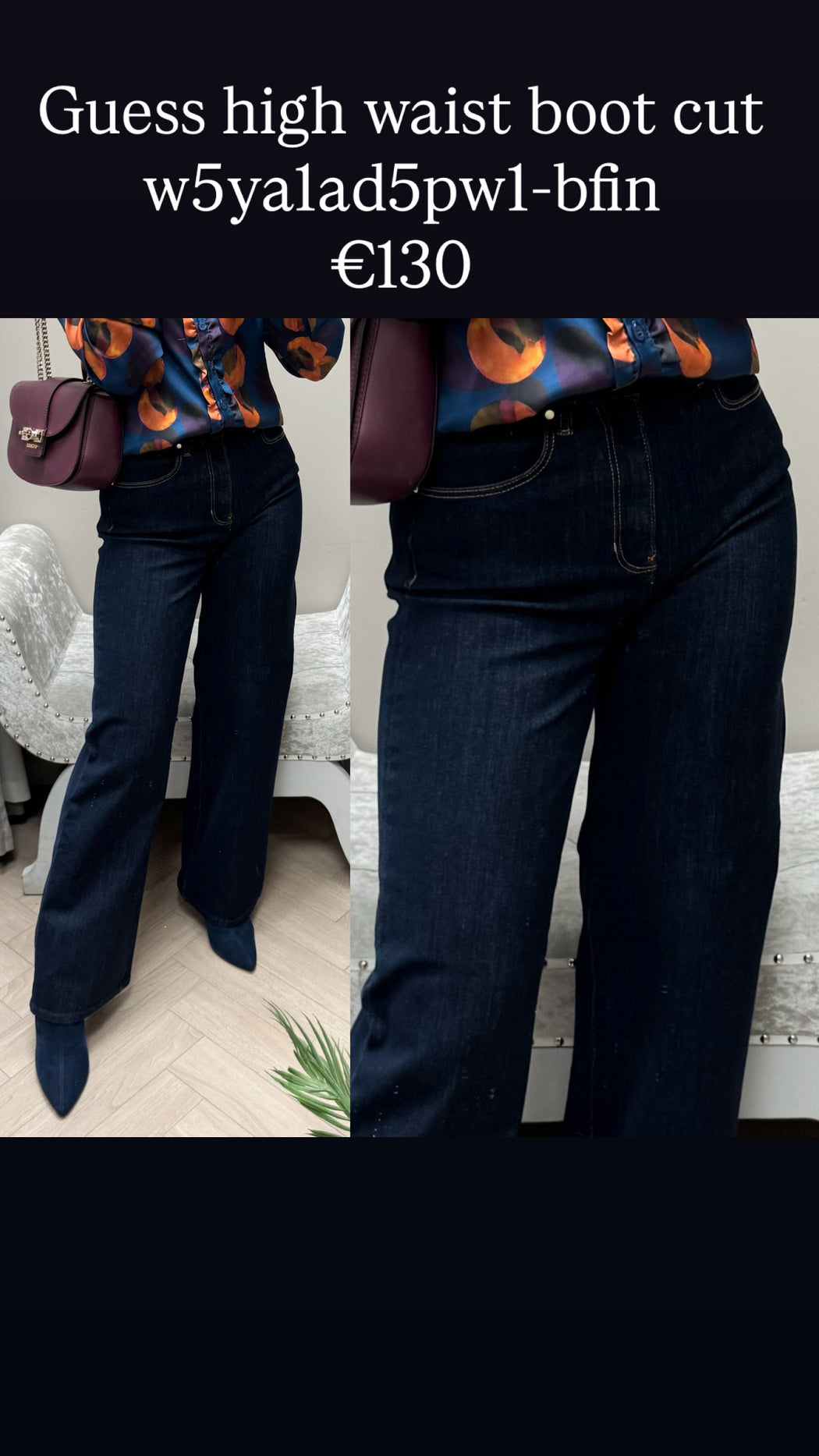 Guess high waist boot cut w5ya1ad5pw1-bfin