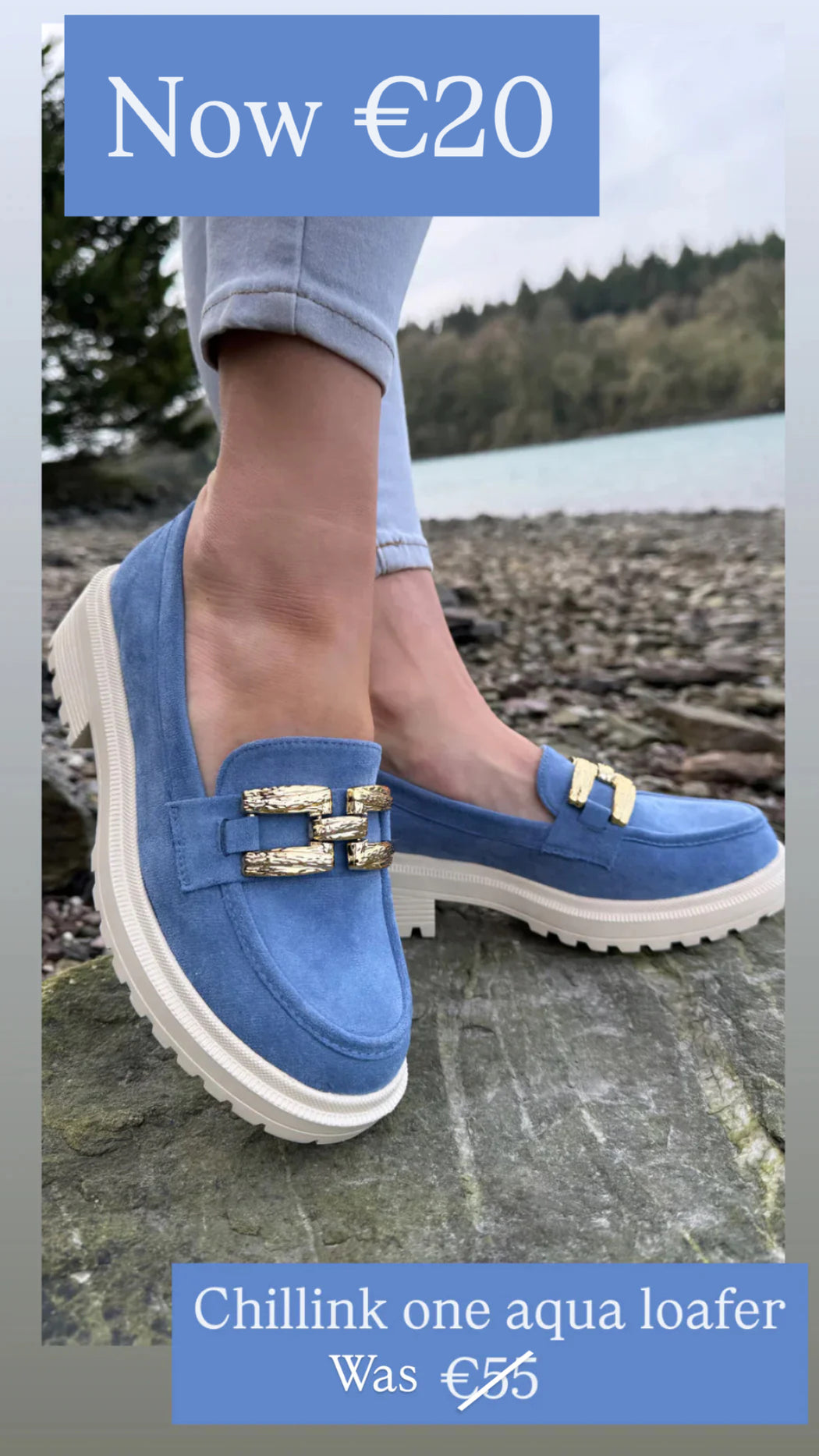 Chillink one aqua  loafer