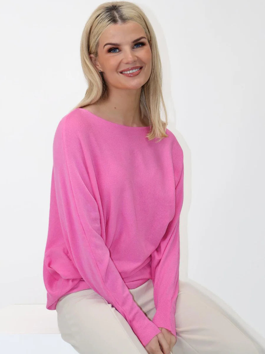 ELBA PINK KNIT JUMPER