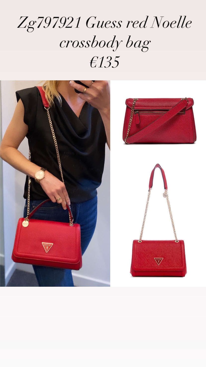 Zg797921 Guess red Noelle crossbody bag