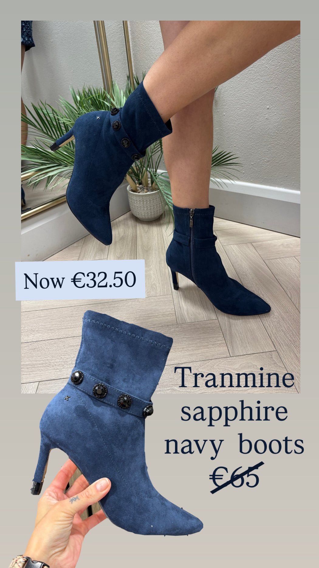 Tranmine sapphire  navy  boots