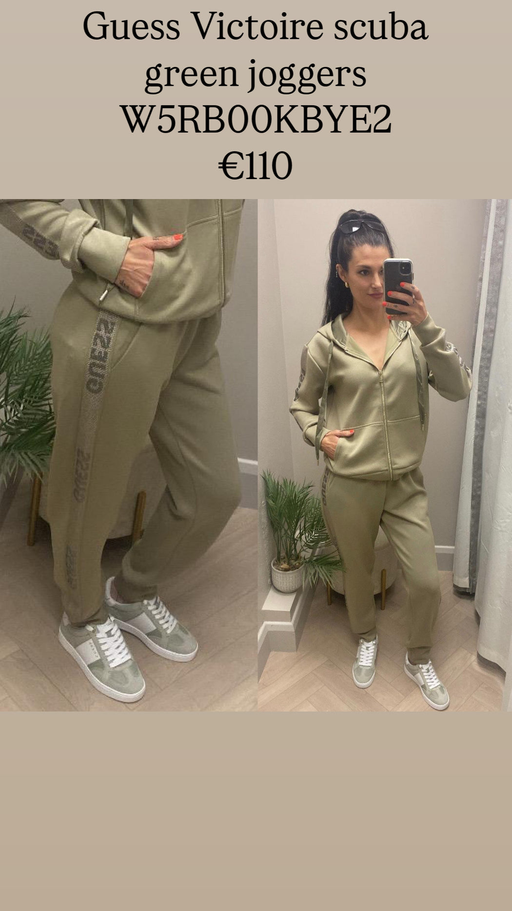 Guess Victoire scuba green joggers W5RB00KBYE2