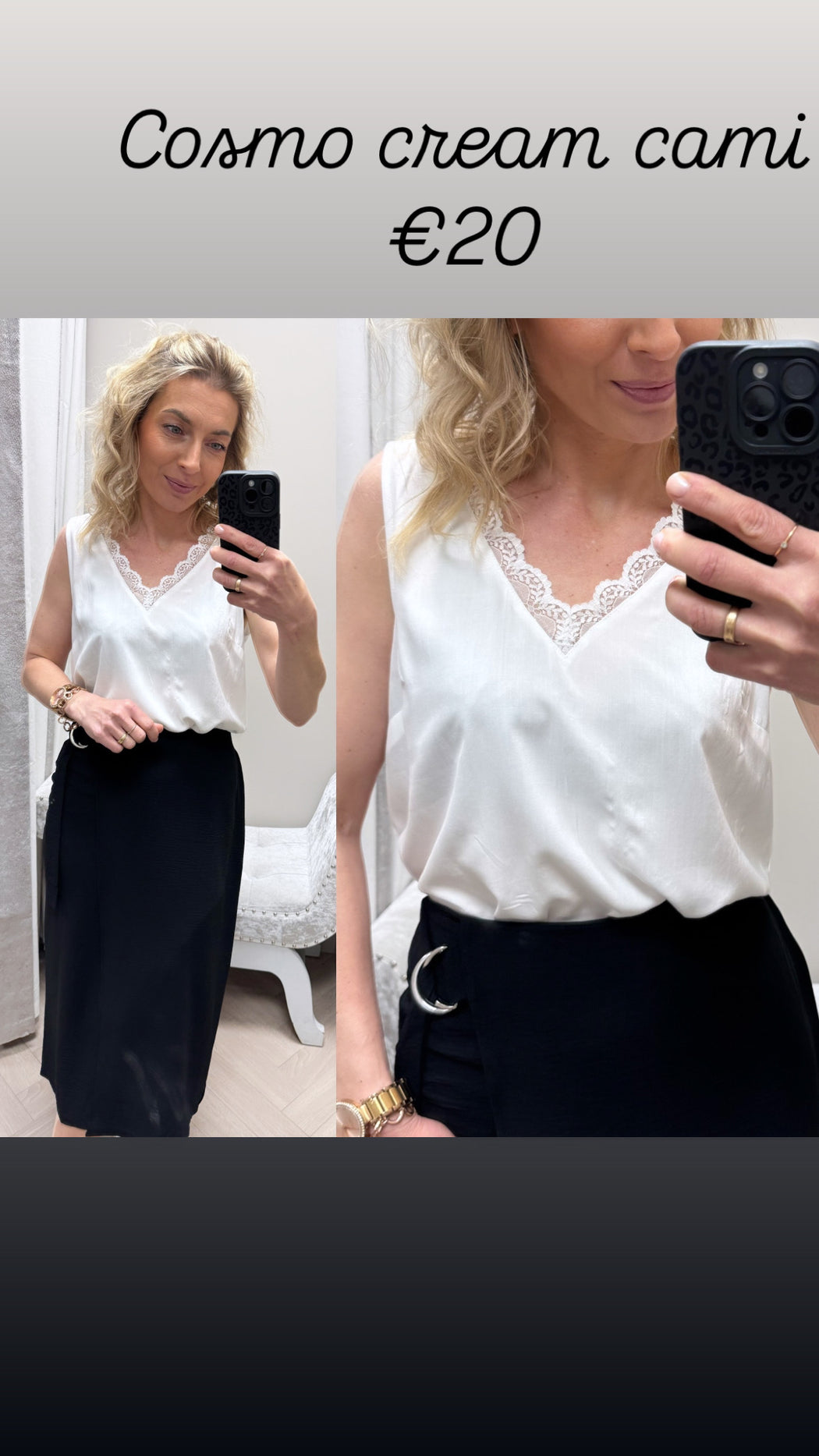 Cosmo cream cami