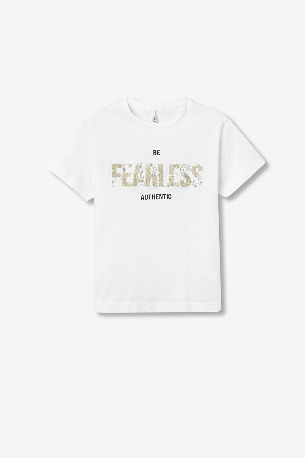 bold off white fearless  tee