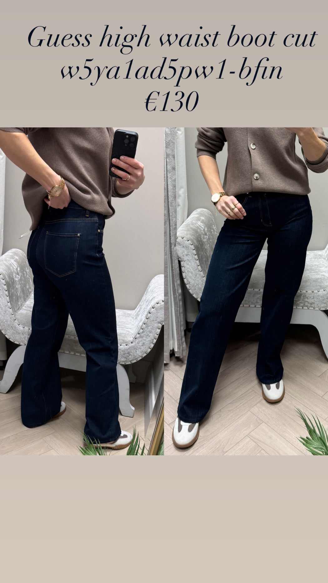 Guess high waist boot cut w5ya1ad5pw1-bfin