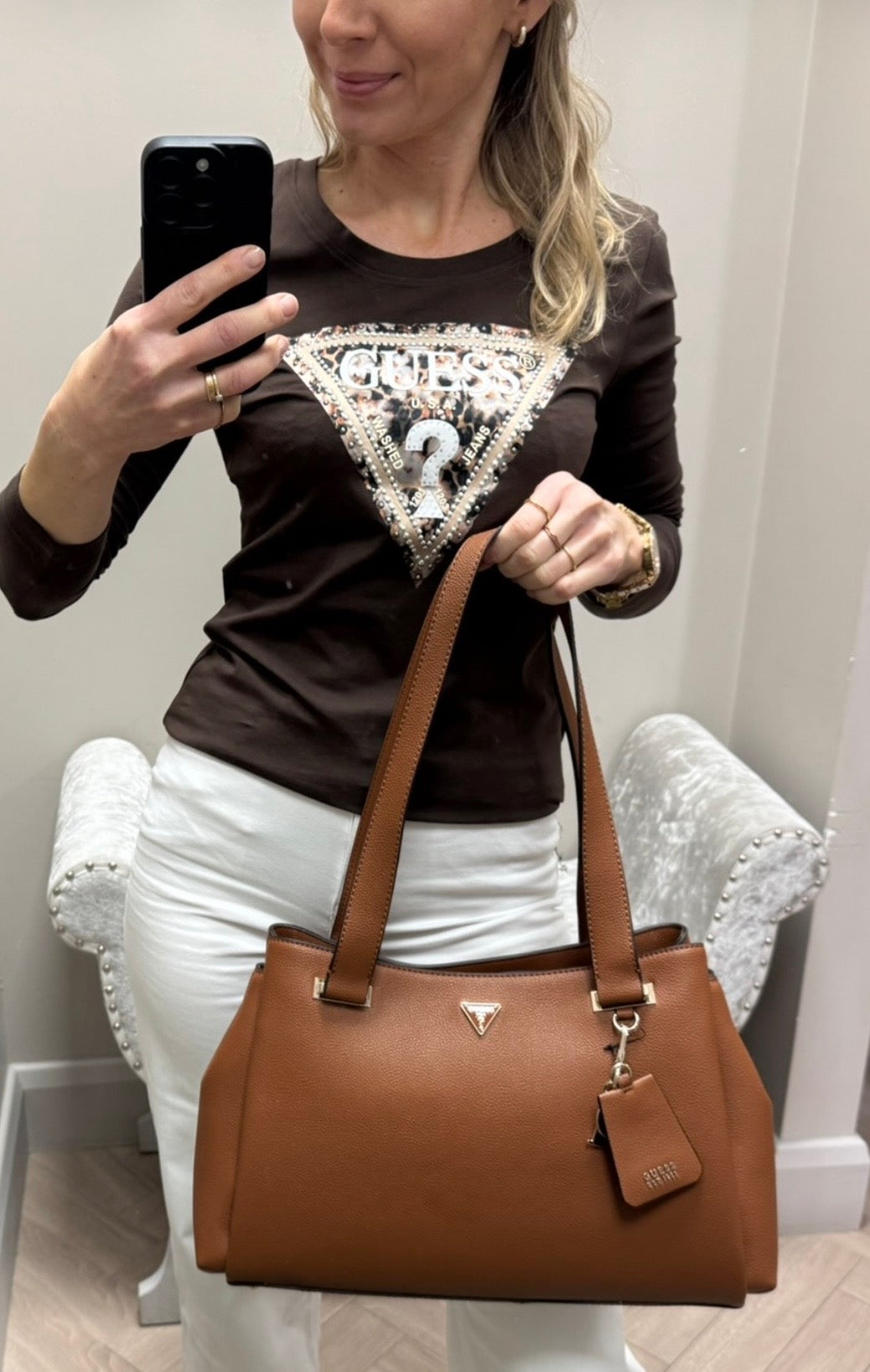 Guess Evie cognac bag BG966422