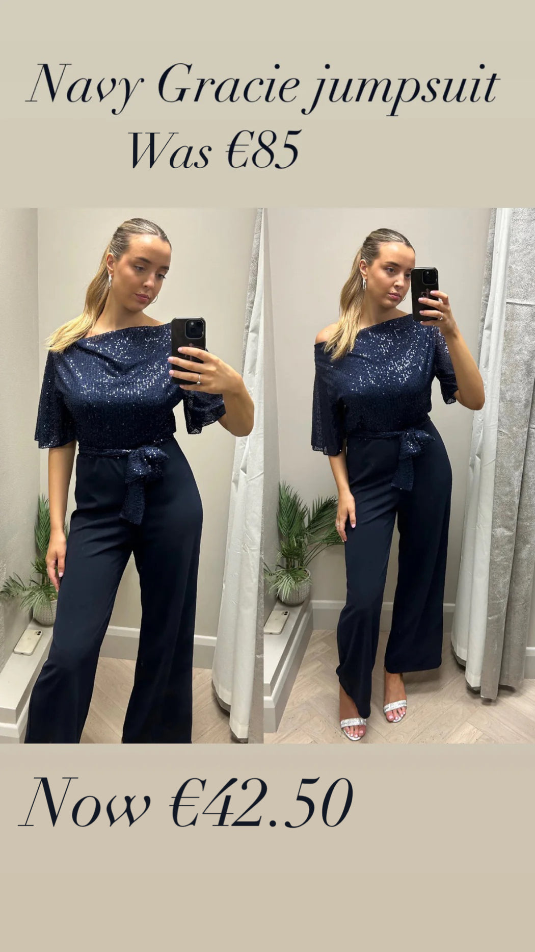 Navy Gracie jumpsuit