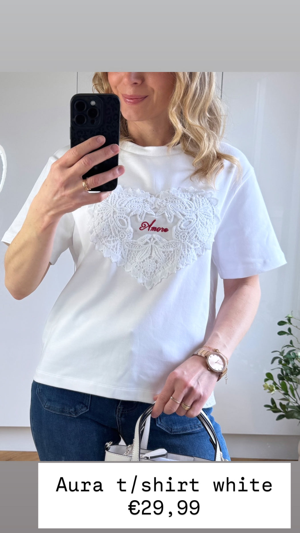 Aura t/shirt white