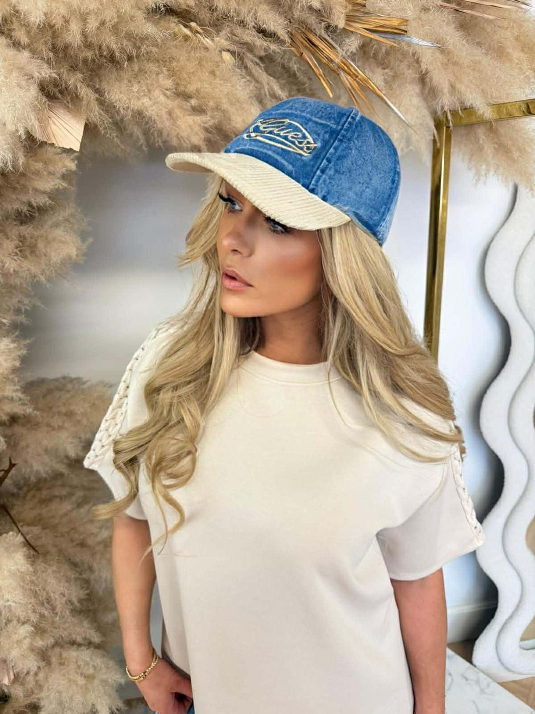 Guess denim Baseball hat aw5505cot01 - bud