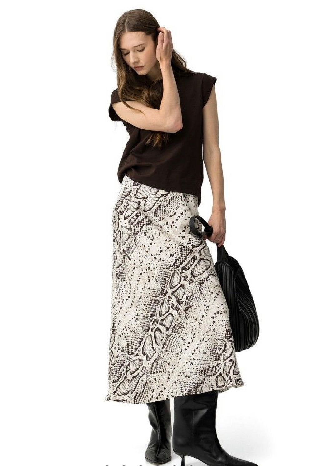 Kansas python midi skirt