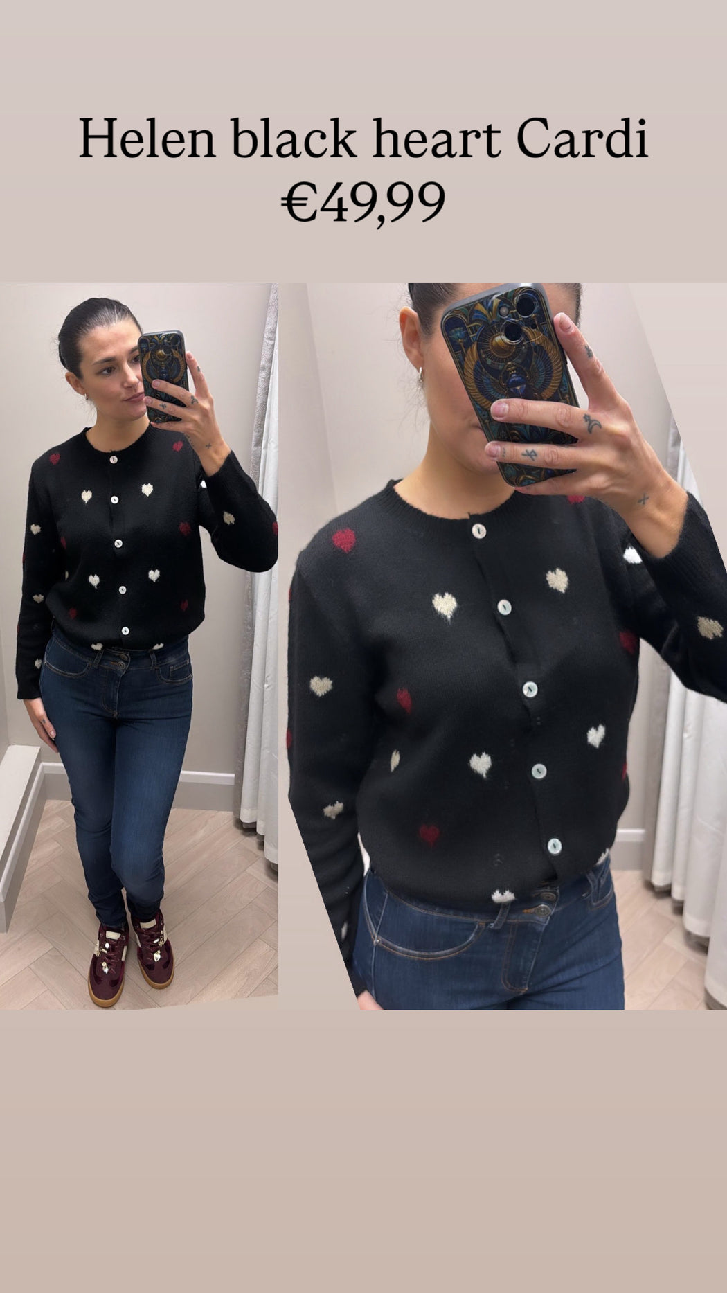 Helen black heart Cardi