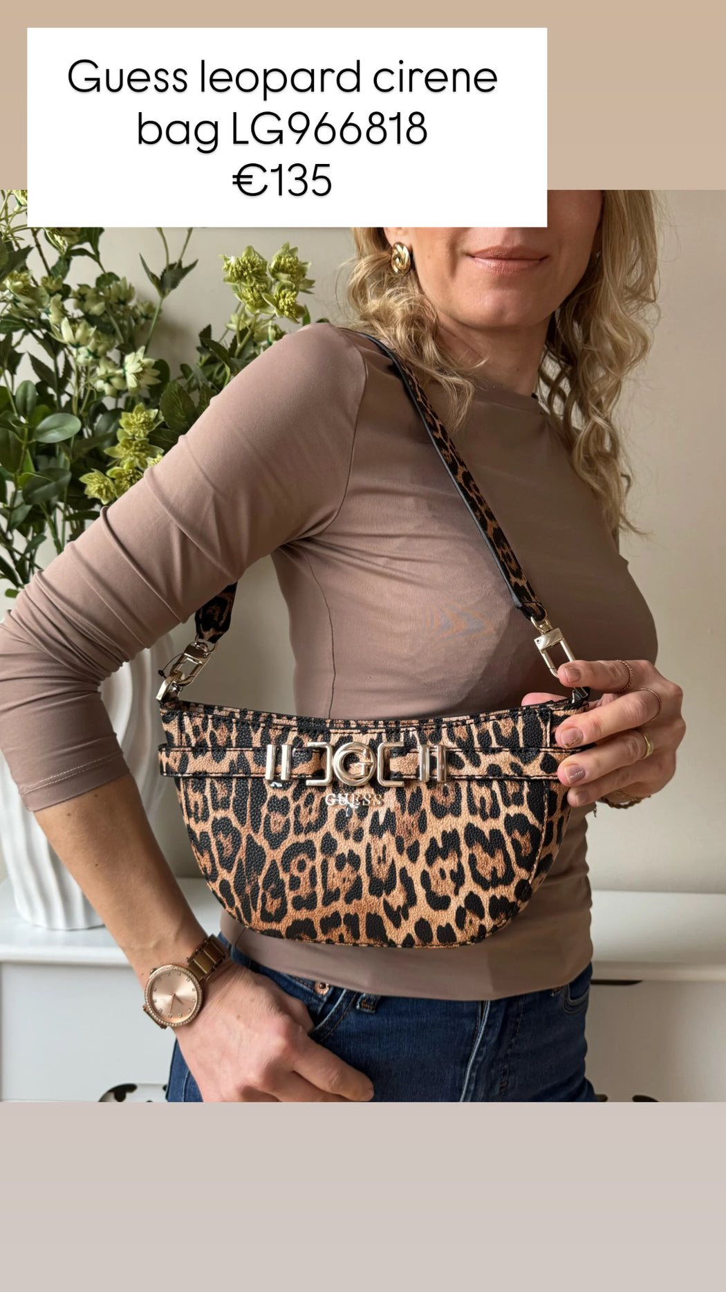 Guess leopard cirene bag LG966818