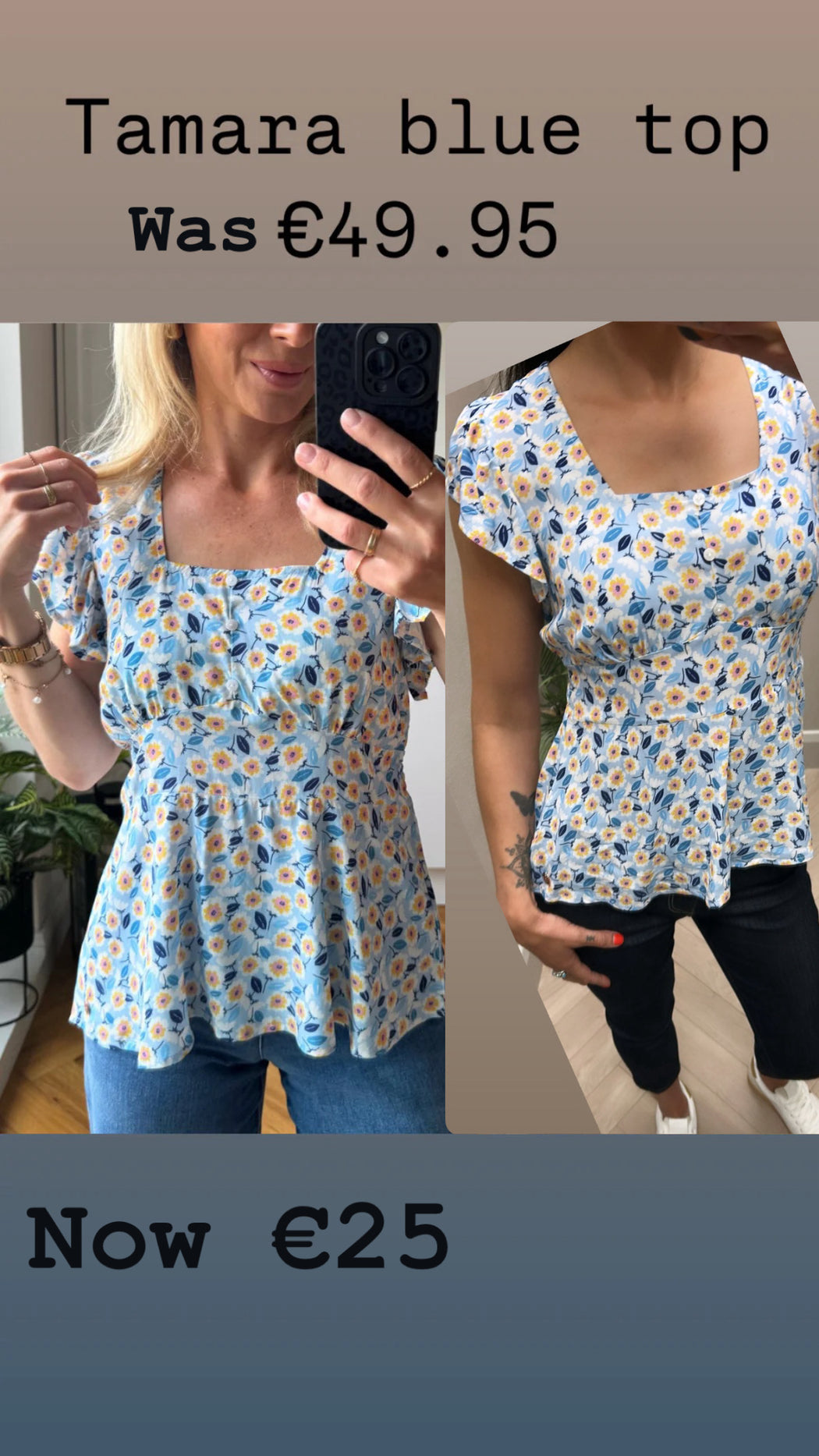 Tamara top blue
