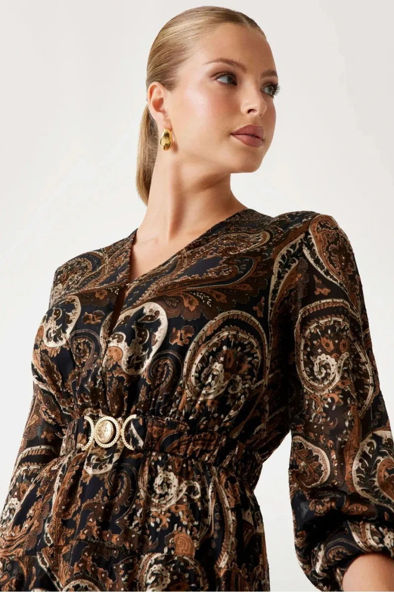 Clarisse guess paisley print dress W5BK53W2770 - P1WT