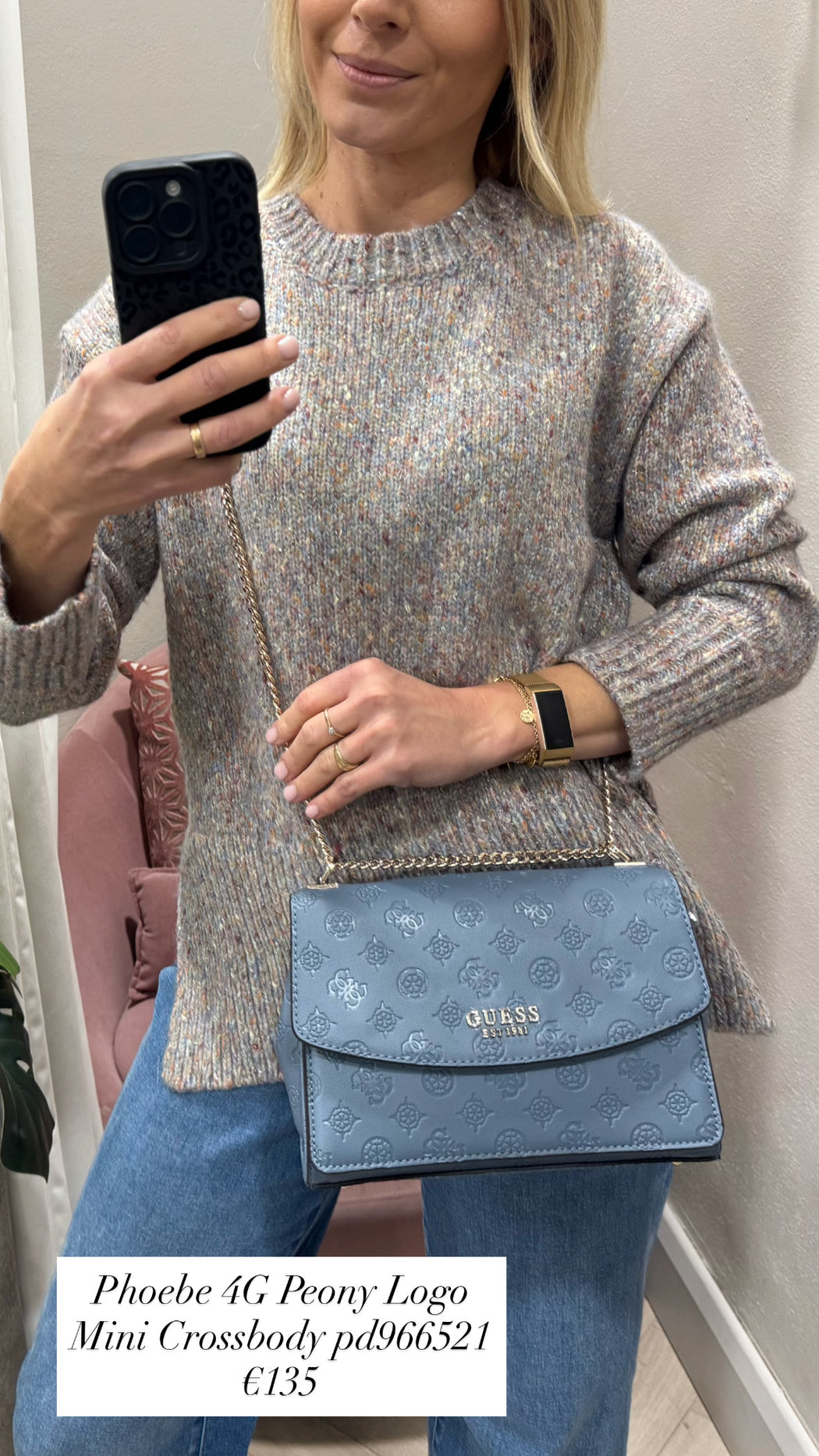 Phoebe 4G Peony Logo Mini Crossbody pd966521