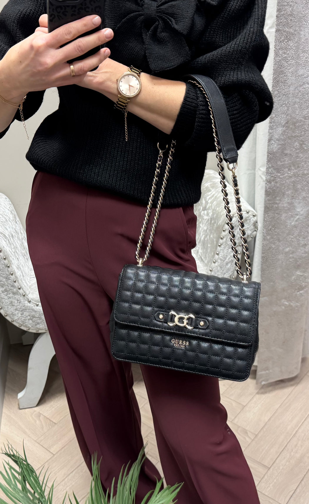 Guess QG842421 BLACK NADIRA bag