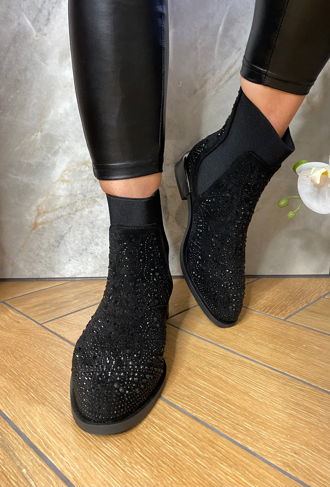 Yuni one ink gems ankle boots