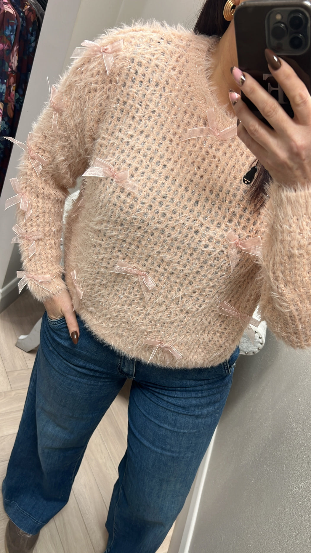 Guess blush hinata lurex knit