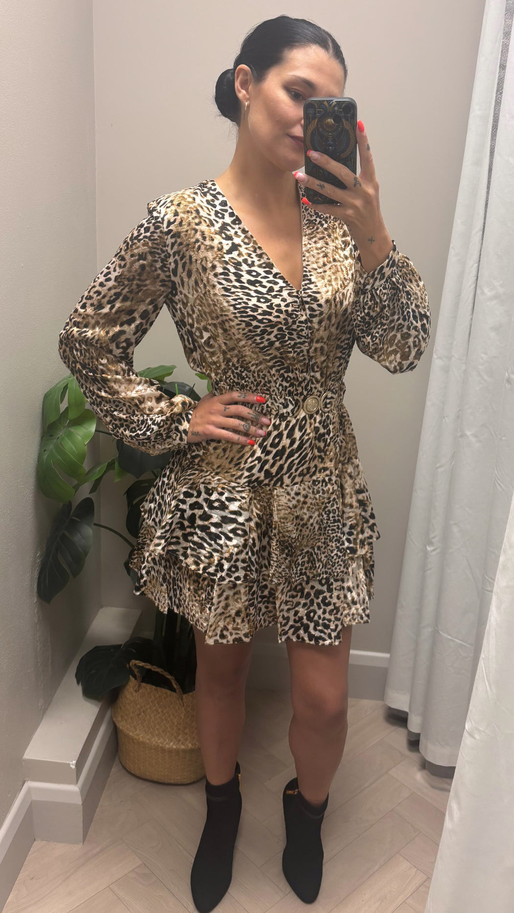Guess leopard Clarisse flare dress