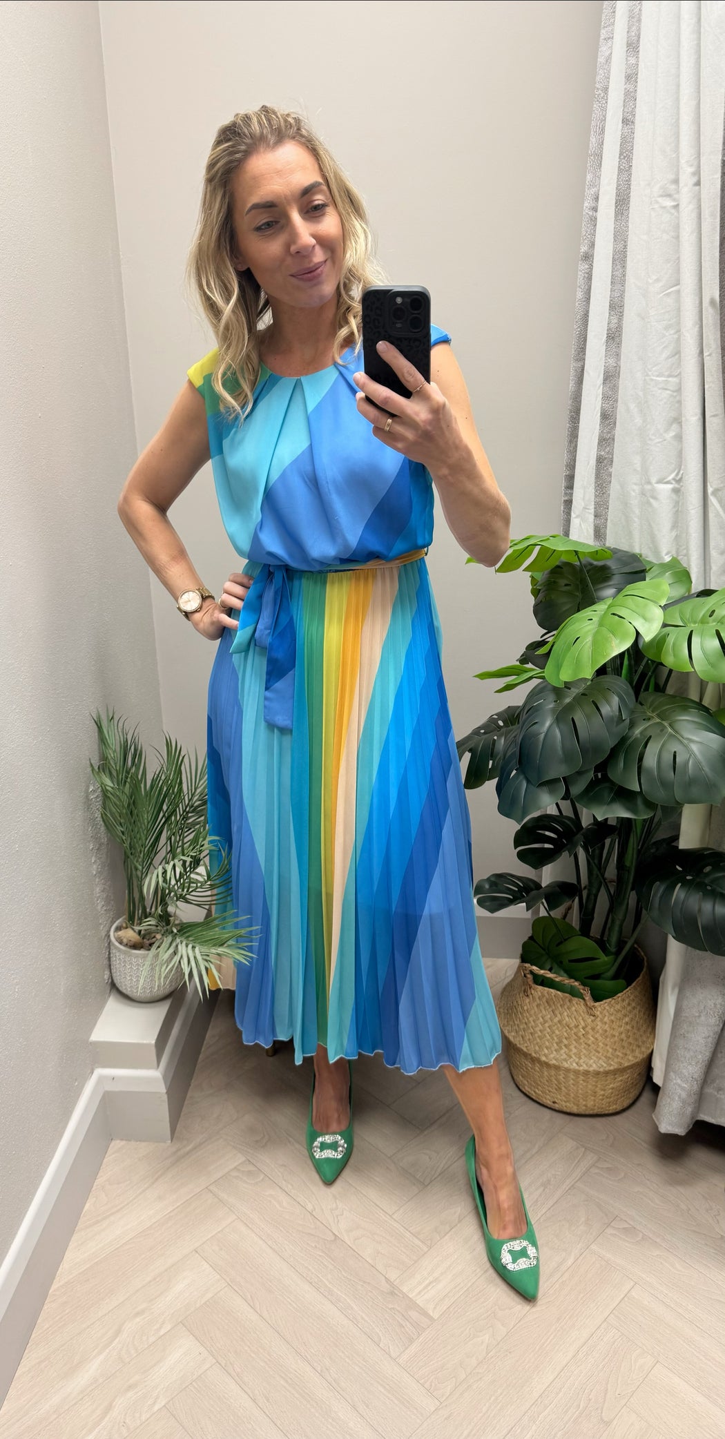 Rainbow blue midi