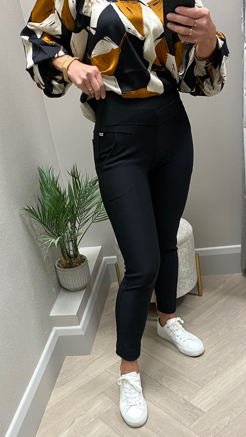 Black Rachel scuba jeggings