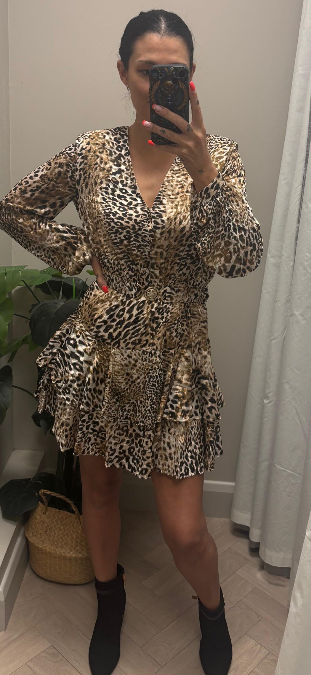 Guess leopard Clarisse flare dress