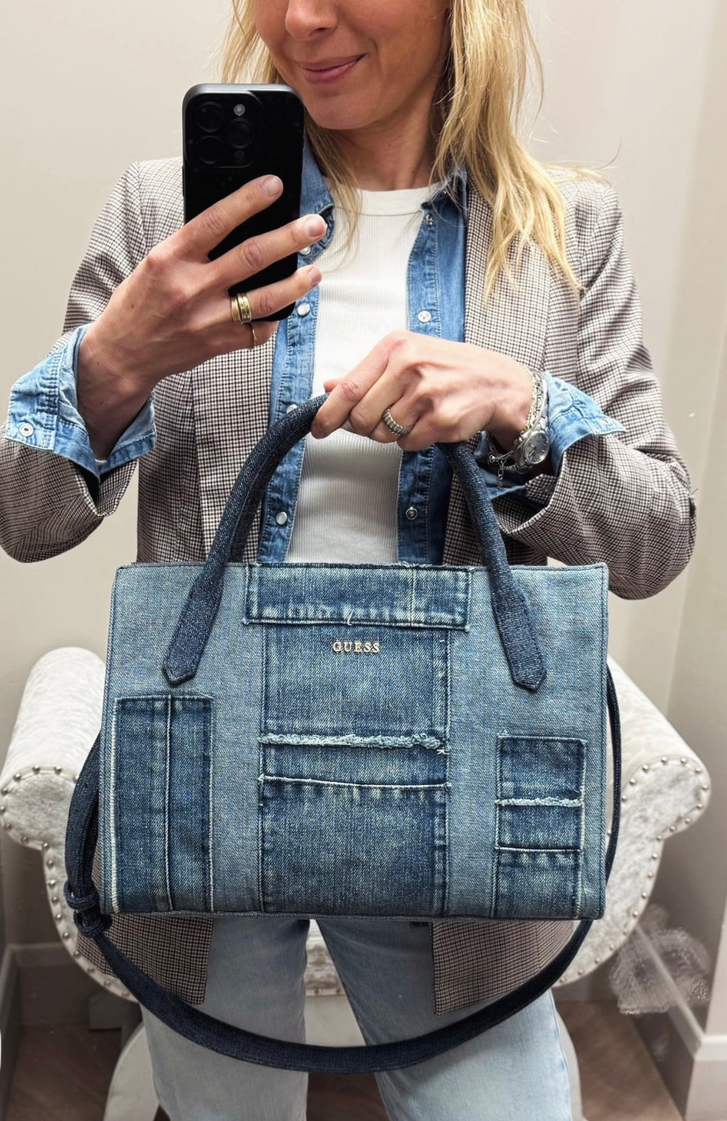 Guess Jodi Denim Multi Bag. DM976922