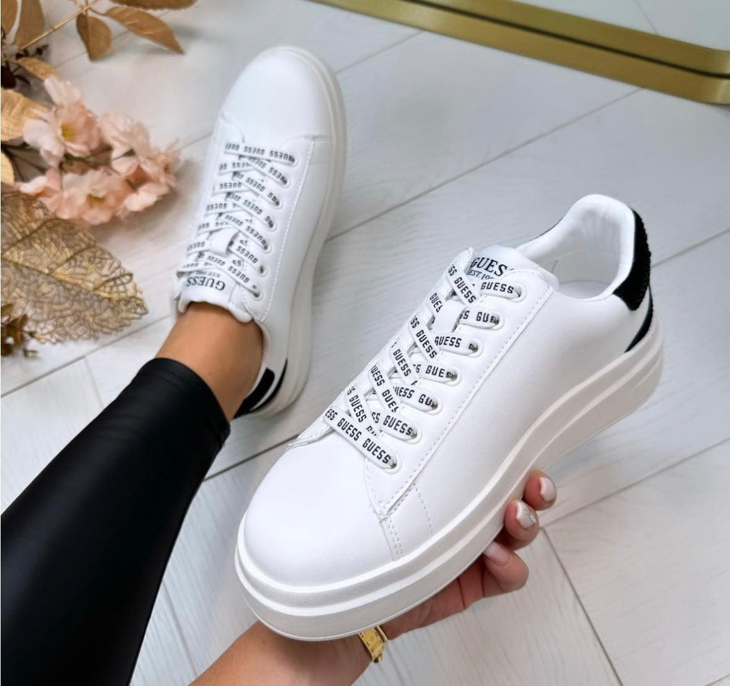 Guess Elbina white trainers FLTELBLEA12