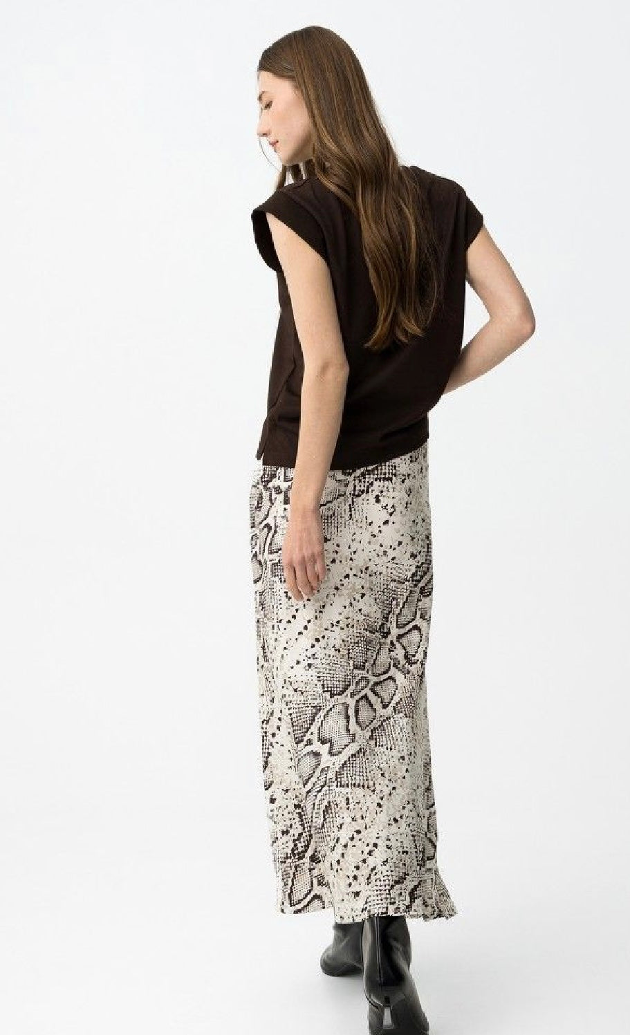 Kansas python midi skirt