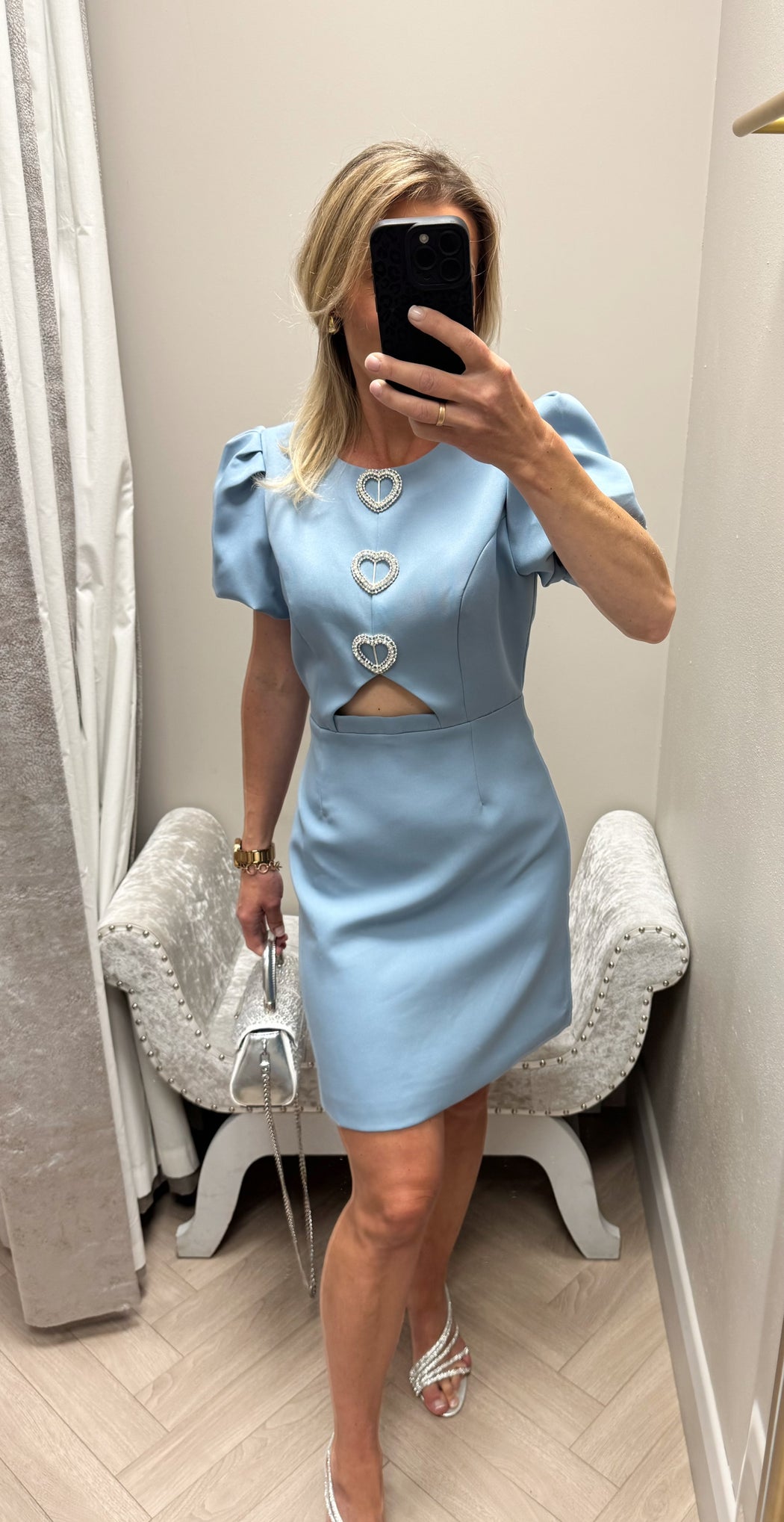 Cassie blue heart dress