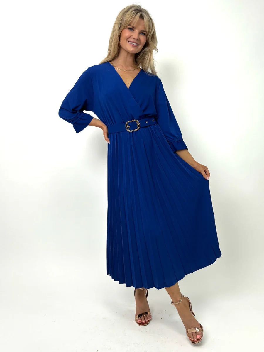 POSITANO BlUE CRISTAL MIDI DRESS