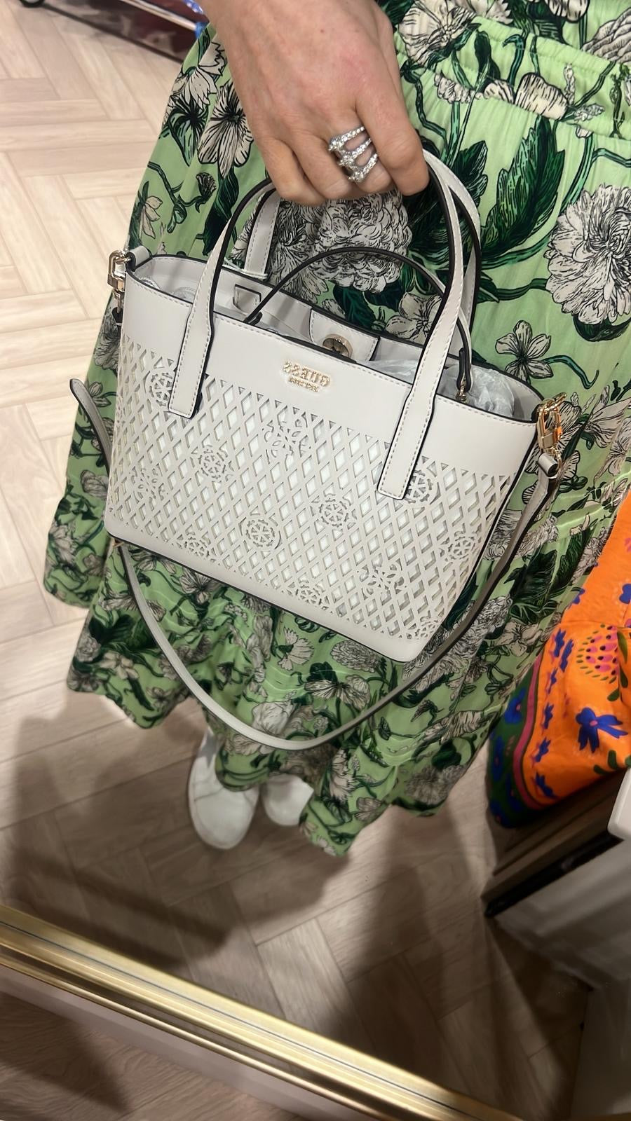 Guess LETTY MINI PG991175 off white 2in1 bag